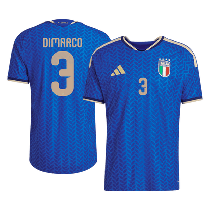 Maillot de foot domicile DIMARCO #3 Italie Coupe du Monde 2026 version joueur pour homme - Coupe ajustée