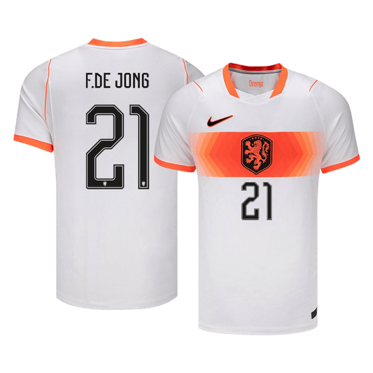 Maillot de Foot Extérieur F.DE JONG #21 Homme Pays-Bas Coupe du Monde 2026
