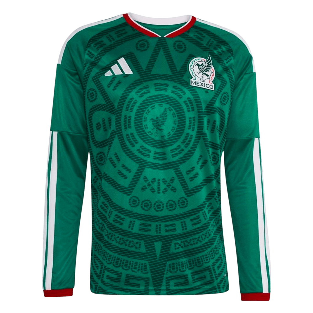 Maillot de foot domicile manches longues Mexique Coupe du Monde 2026 pour homme