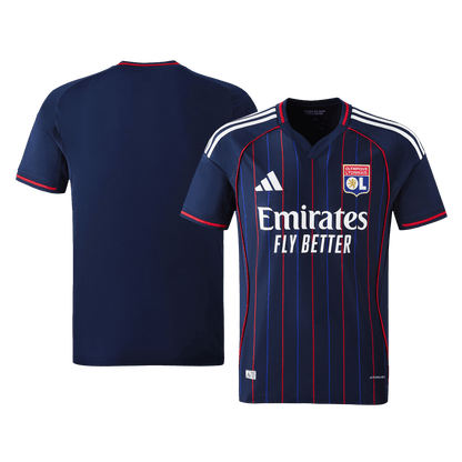 Maillot de football extérieur Olympique Lyonnais 2025/26 pour homme – Version joueur – Coupe slim