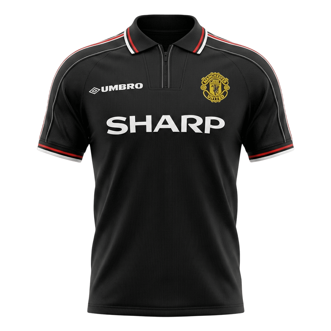Maillot de football rétro extérieur Manchester United 1998 pour homme