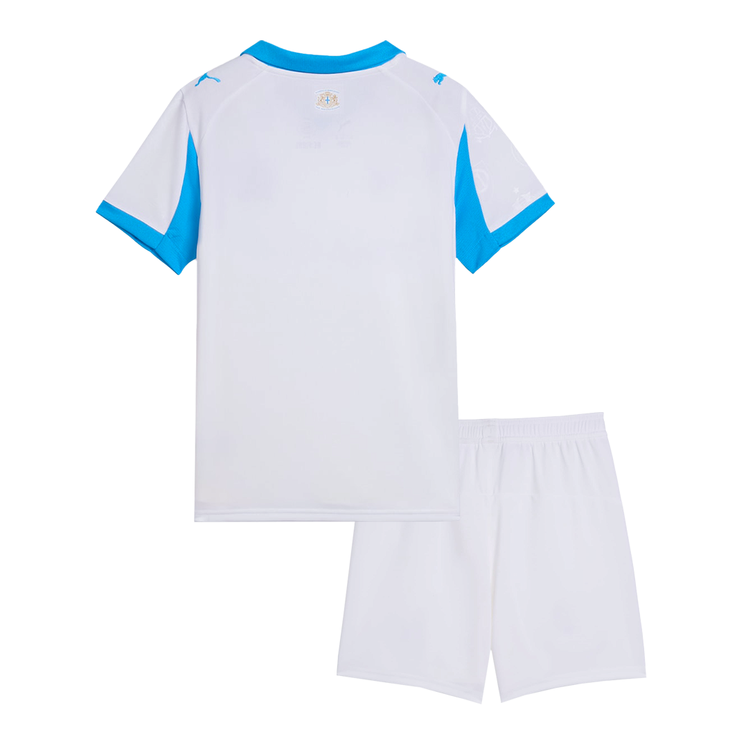 Ensemble Maillot Domicile de Football Enfant Marseille 2025/26