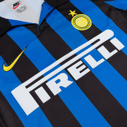 Maillot de foot domicile rétro Inter Milan 1998/99 pour homme