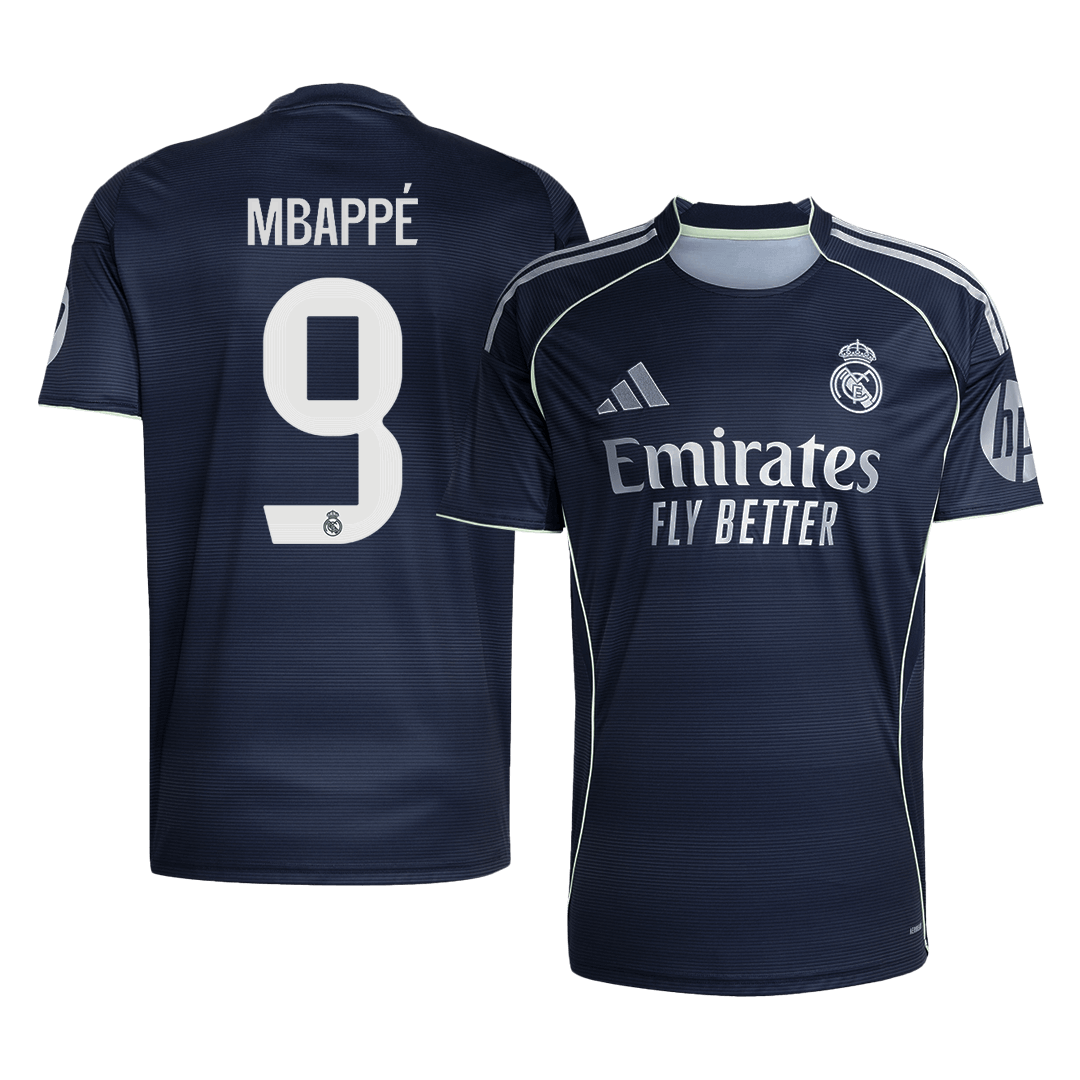 MBAPPÉ #9 Maillot de foot extérieur Real Madrid 2025/26 pour homme [PREMIUM]