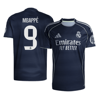MBAPPÉ #9 Maillot de foot extérieur Real Madrid 2025/26 pour homme [PREMIUM]