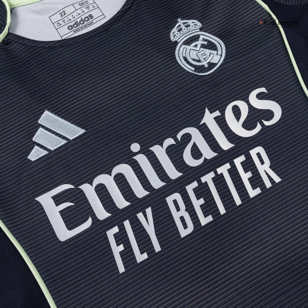 Ensemble Maillot de Foot Enfant Real Madrid Extérieur 2025/26 Complet [PREMIUM]