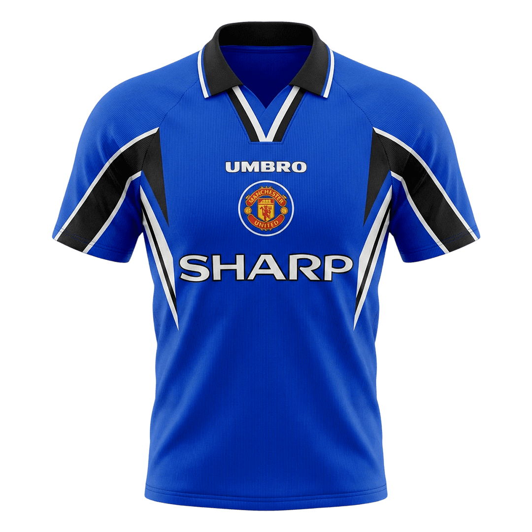 Maillot de foot rétro homme Manchester United 1996/97, troisième maillot extérieur