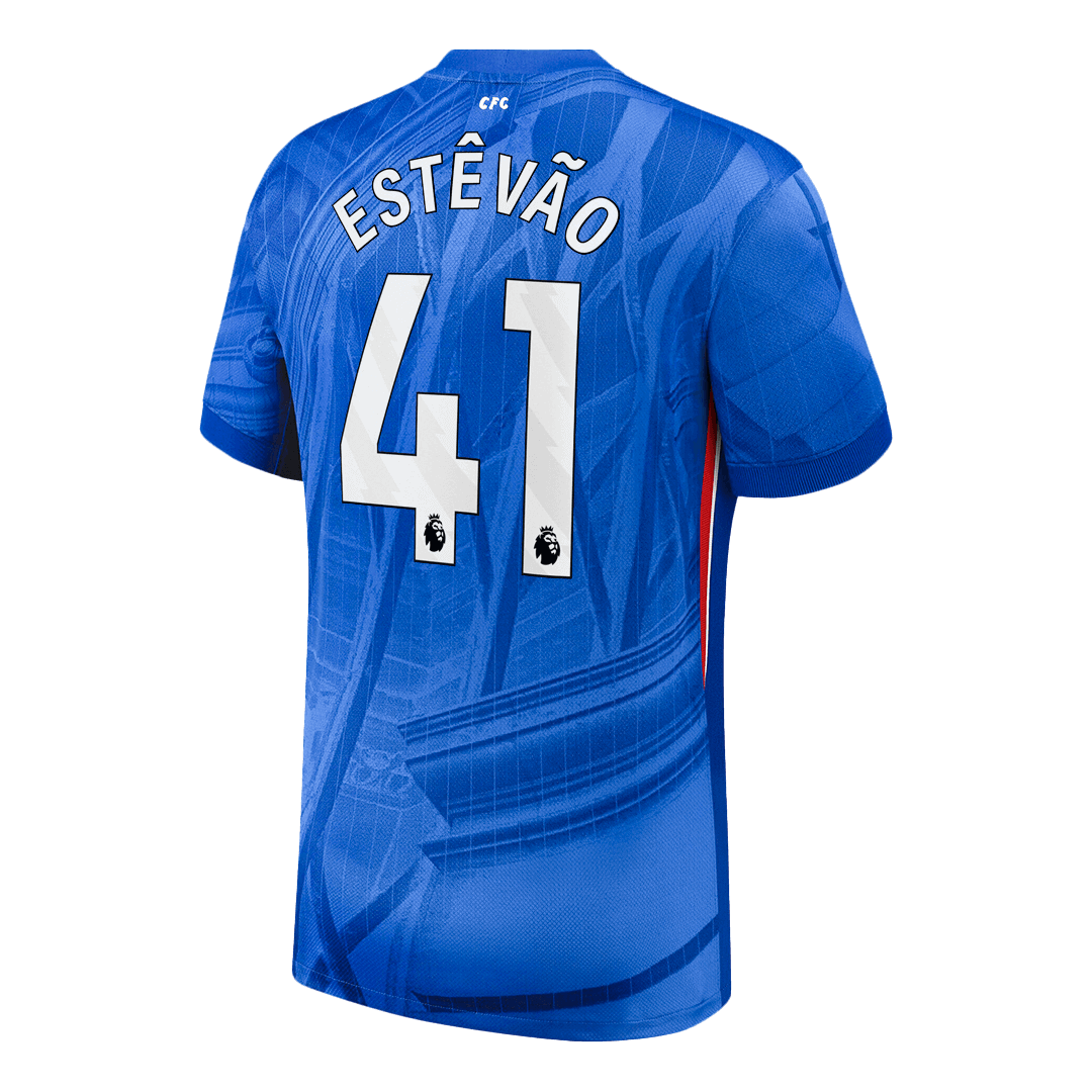 Maillot de foot Chelsea domicile ESTÊVÃO #41 homme 2025/26 [PREMIUM]