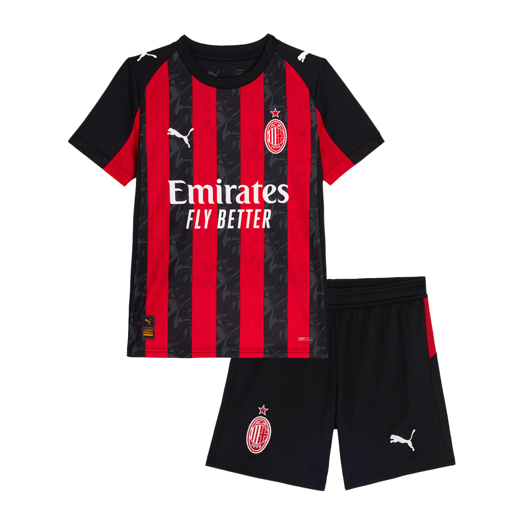 Maillot de Foot Domicile AC Milan 2025/26 Enfant