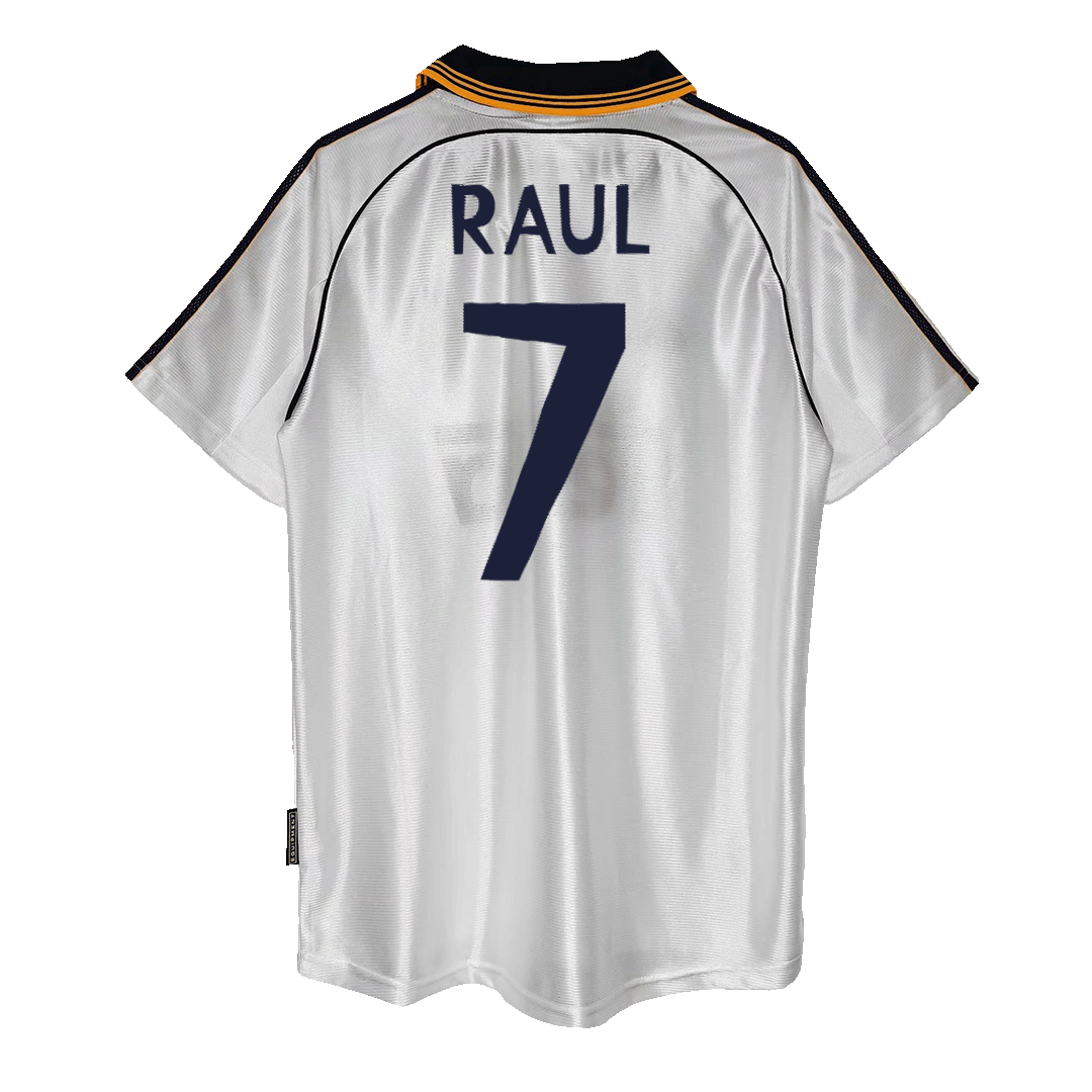 Maillot de football domicile homme Real Madrid 1999/00 Rétro RAUL #7