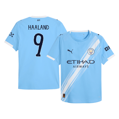 Maillot de Foot Domicile HAALAND #9 Manchester City Coupe du Monde 2025/26 pour Homme - Version Joueur - Coupe Ajustée