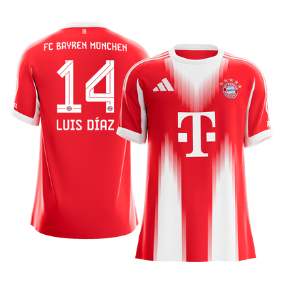 Maillot de football domicile homme Bayern Munich 2025/26 LUIS DÍAZ #14 [PREMIUM]
