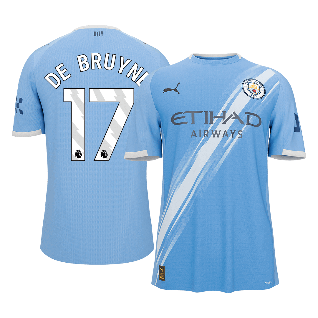 Maillot de football domicile Manchester City 2025/26 DE BRUYNE #17 pour homme [PREMIUM]