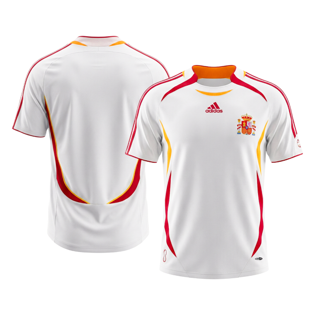 Maillot de football rétro Espagne extérieur 2006 pour homme