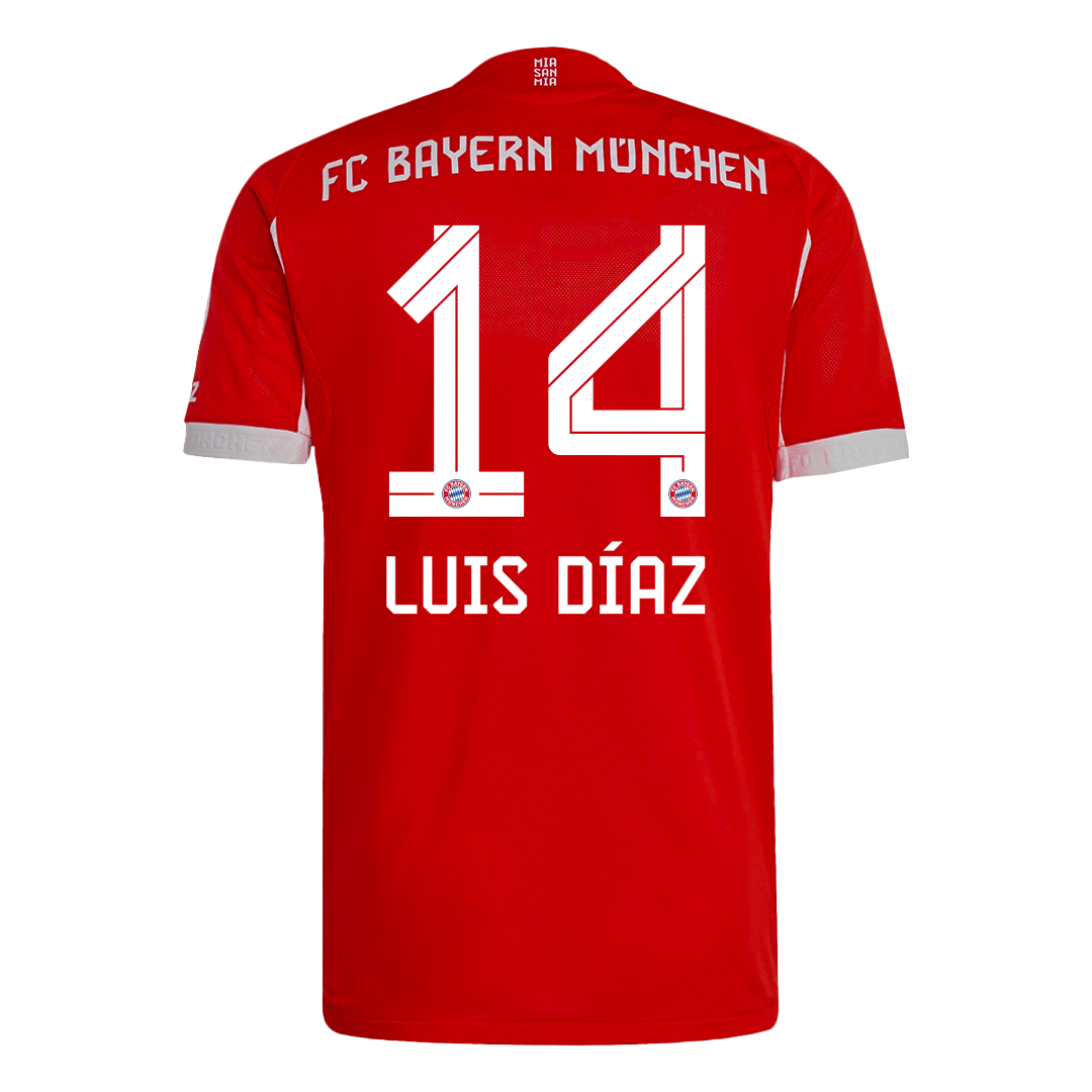 Maillot de Foot Domicile Homme LUIS DÍAZ #14 Bayern Munich 2025/26 - Version Joueur - Coupe Slim