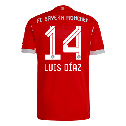 Maillot de Foot Domicile Homme LUIS DÍAZ #14 Bayern Munich 2025/26 - Version Joueur - Coupe Slim