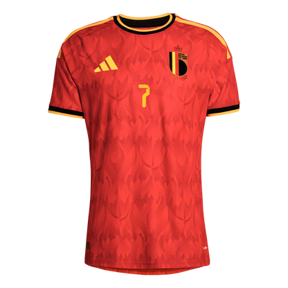 Maillot de Foot Domicile Homme Belgique DE BRUYNE #7 Coupe du Monde 2026 Version Joueur - Coupe Slim