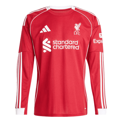 Maillot de football domicile manches longues homme Liverpool 2025/26
