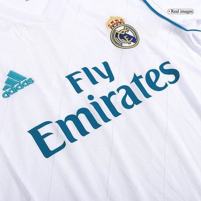 Maillot de foot domicile rétro pour homme Real Madrid 2017/18 SERGIO RAMOS #4