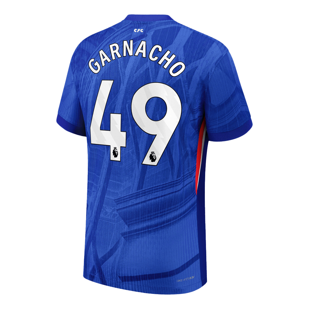 GARNACHO #49 Maillot de Foot Domicile Homme Chelsea 2025/26 Version Joueur - Coupe Ajustée