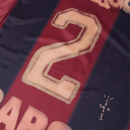 Maillot de foot domicile rétro FC Barcelone homme 2000/01