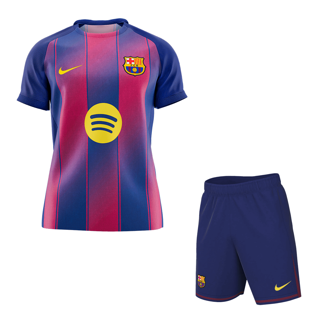 Ensemble maillot de football domicile Barcelone 2025/26 pour homme [PREMIUM]