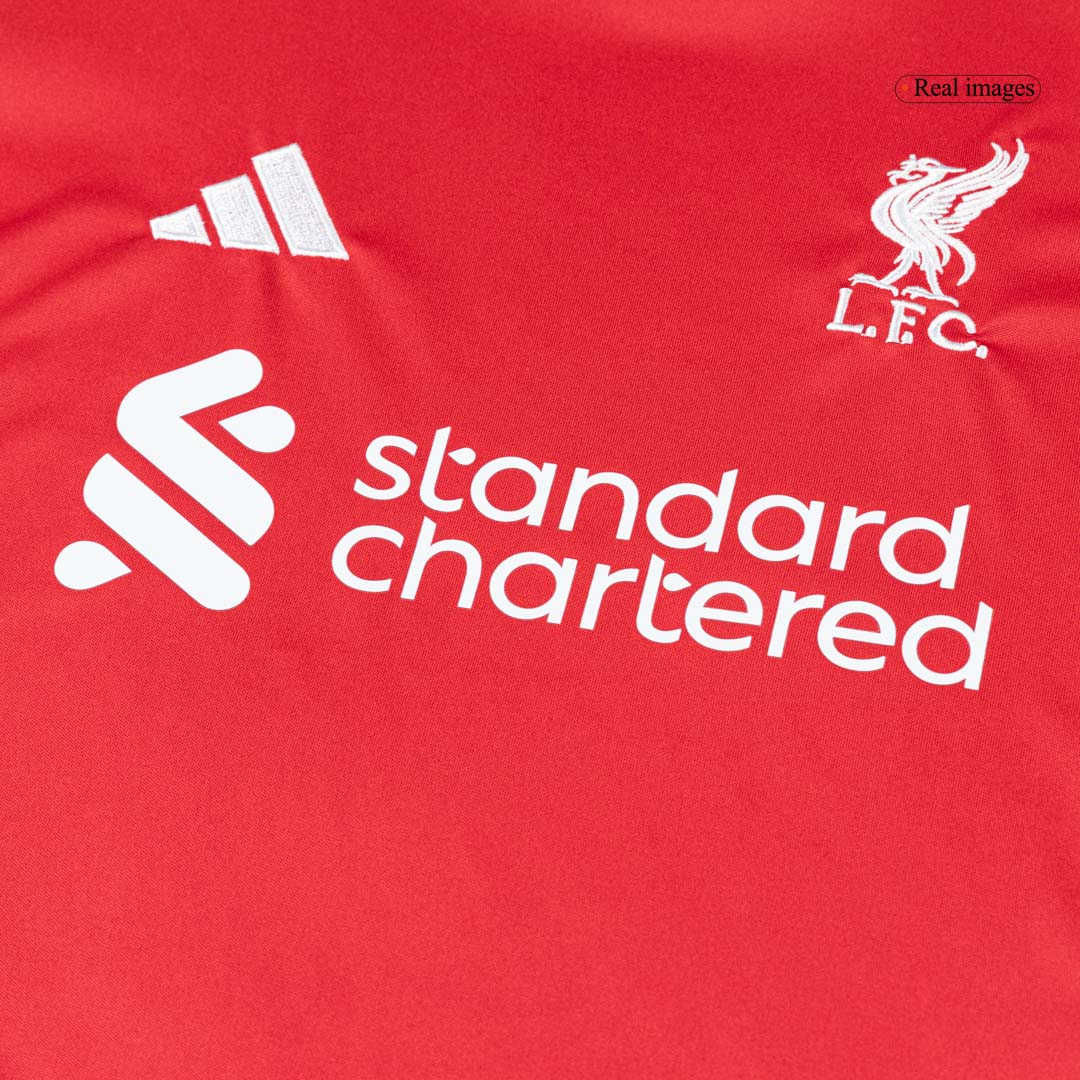 Ensemble complet maillot de foot domicile enfant Liverpool 2025/26