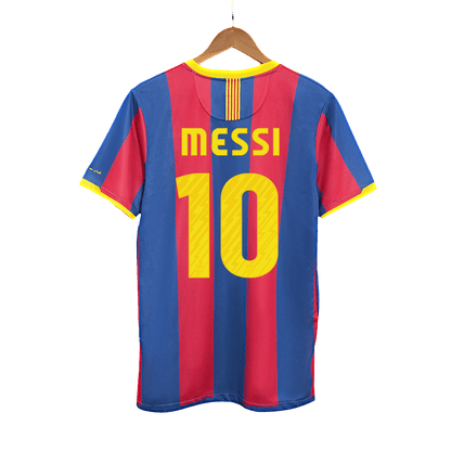 Maillot de football domicile homme rétro Barcelone 2010/11 MESSI #10