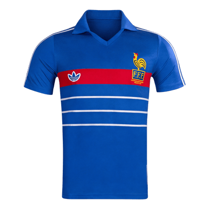 Maillot de foot domicile rétro France 1984 pour homme
