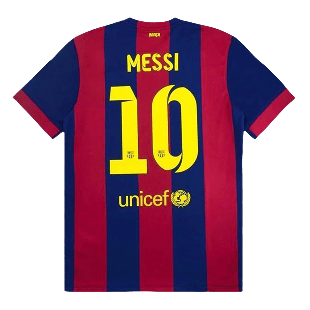 Maillot de football rétro MESSI #10 domicile du FC Barcelone 2014/15 pour homme
