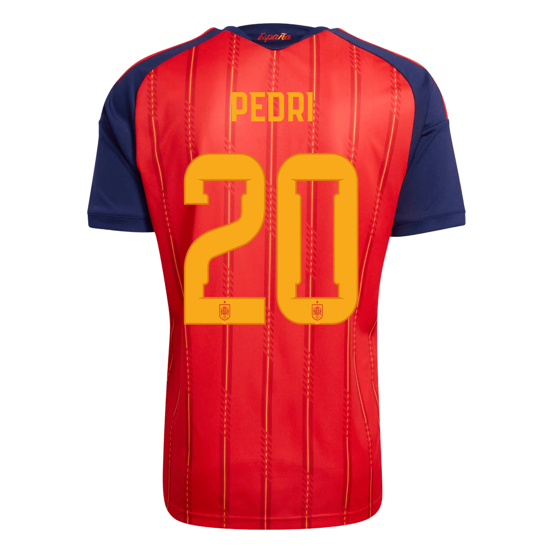 Maillot de foot domicile Espagne Coupe du Monde 2026 PEDRI #20 Homme [PREMIUM]