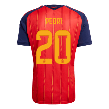 Maillot de foot domicile Espagne Coupe du Monde 2026 PEDRI #20 Homme [PREMIUM]