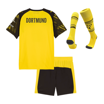 Maillot de foot domicile Borussia Dortmund 2025/26 pour enfant - kit complet