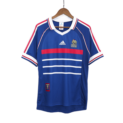 Maillot de foot domicile rétro pour homme France 1998