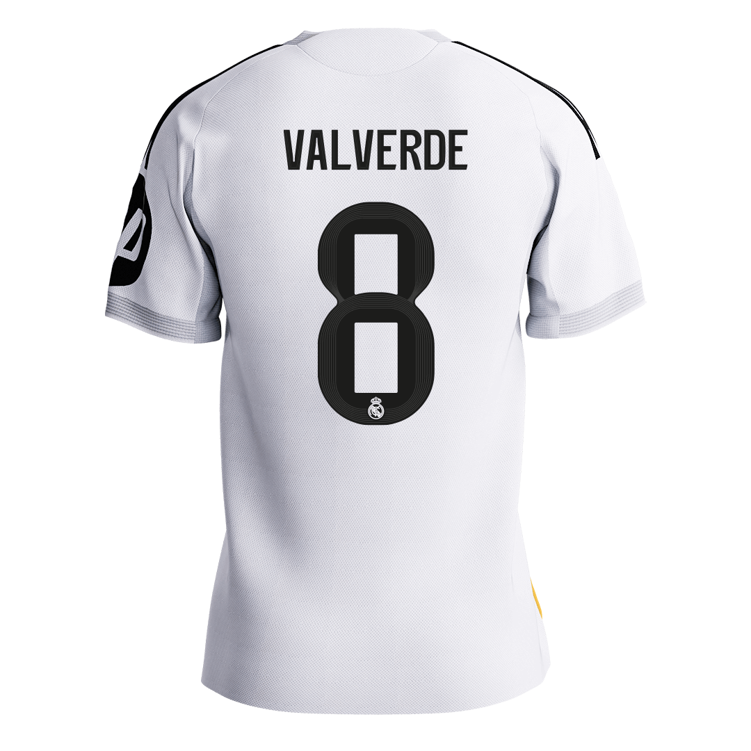 VALVERDE #8 Maillot de Foot Domicile Homme Real Madrid 2025/26 Version Joueur - Coupe Ajustée [PREMIUM]