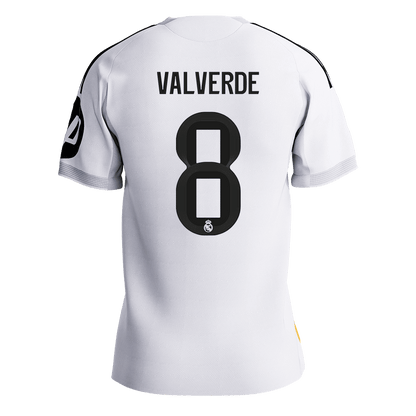 VALVERDE #8 Maillot de Foot Domicile Homme Real Madrid 2025/26 Version Joueur - Coupe Ajustée [PREMIUM]