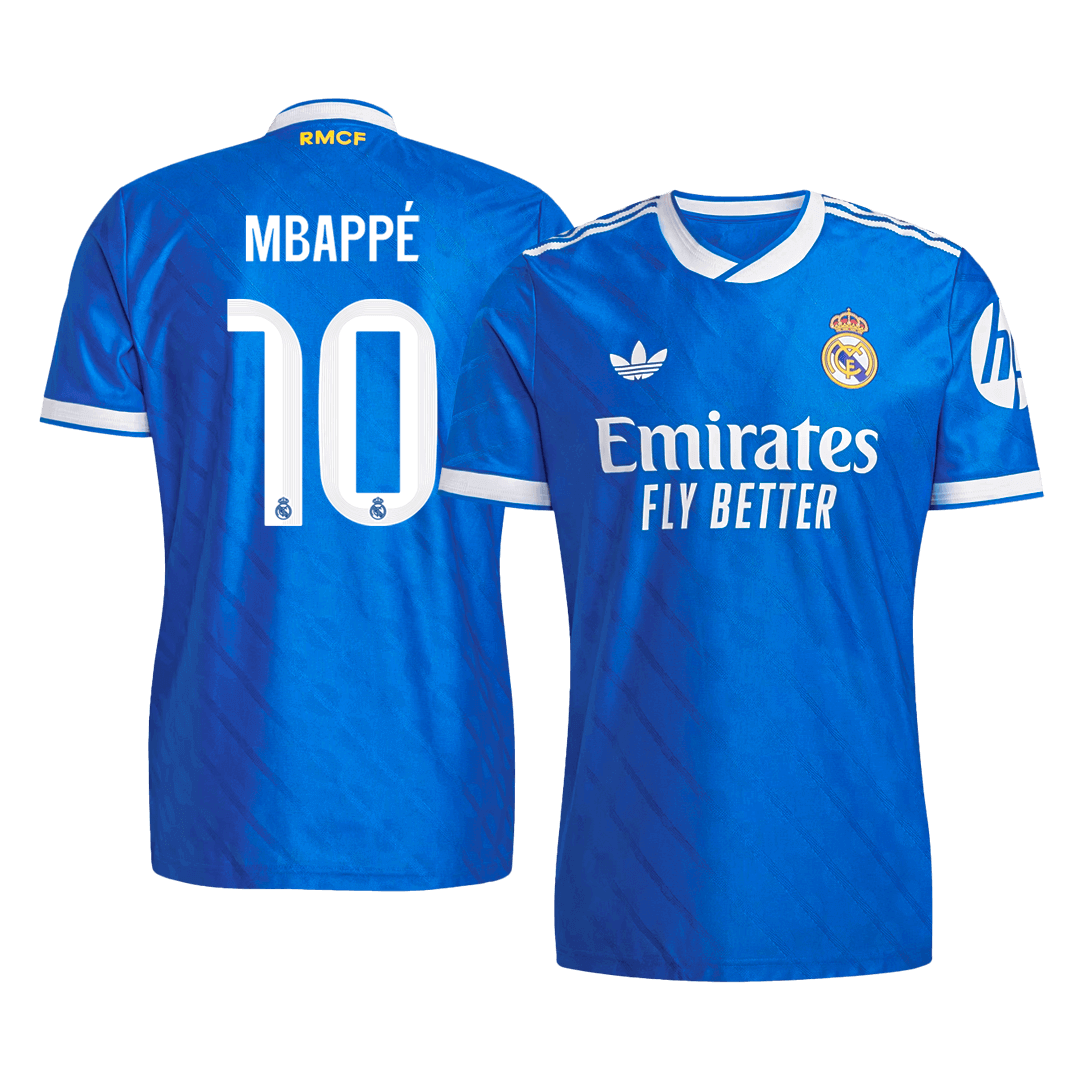 Maillot de football MBAPPÉ #10 Real Madrid 2025/26 version joueur troisième extérieur pour homme - Coupe slim