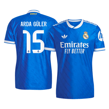 Maillot de football ARDA GÜLER #15 Real Madrid Homme Saison 2025/26 Troisième Maillot Version Joueur - Coupe Slim