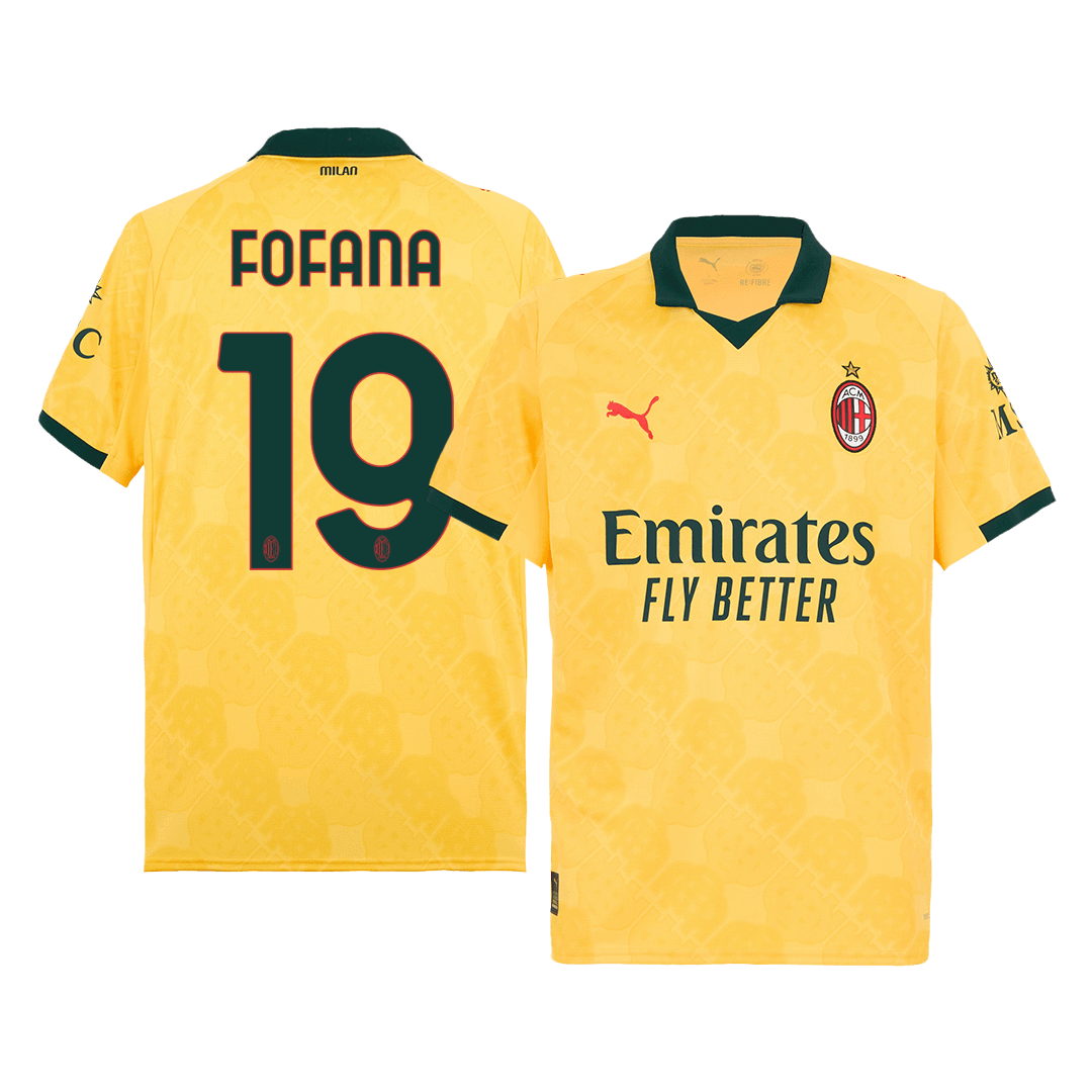Maillot de Foot FOFANA #19 AC Milan Troisième Extérieur Homme 2025/26