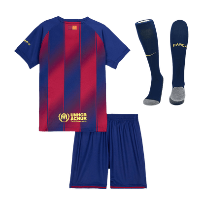 Tenue complète de football domicile enfant FC Barcelone 2025/26 [QUALITÉ SUPÉRIEURE]