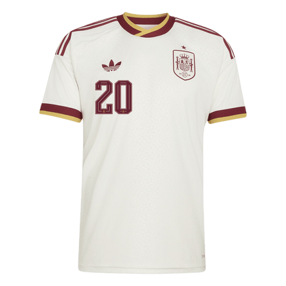 PEDRI #20 Men's Spain World Cup 2026 Away Soccer Jersey