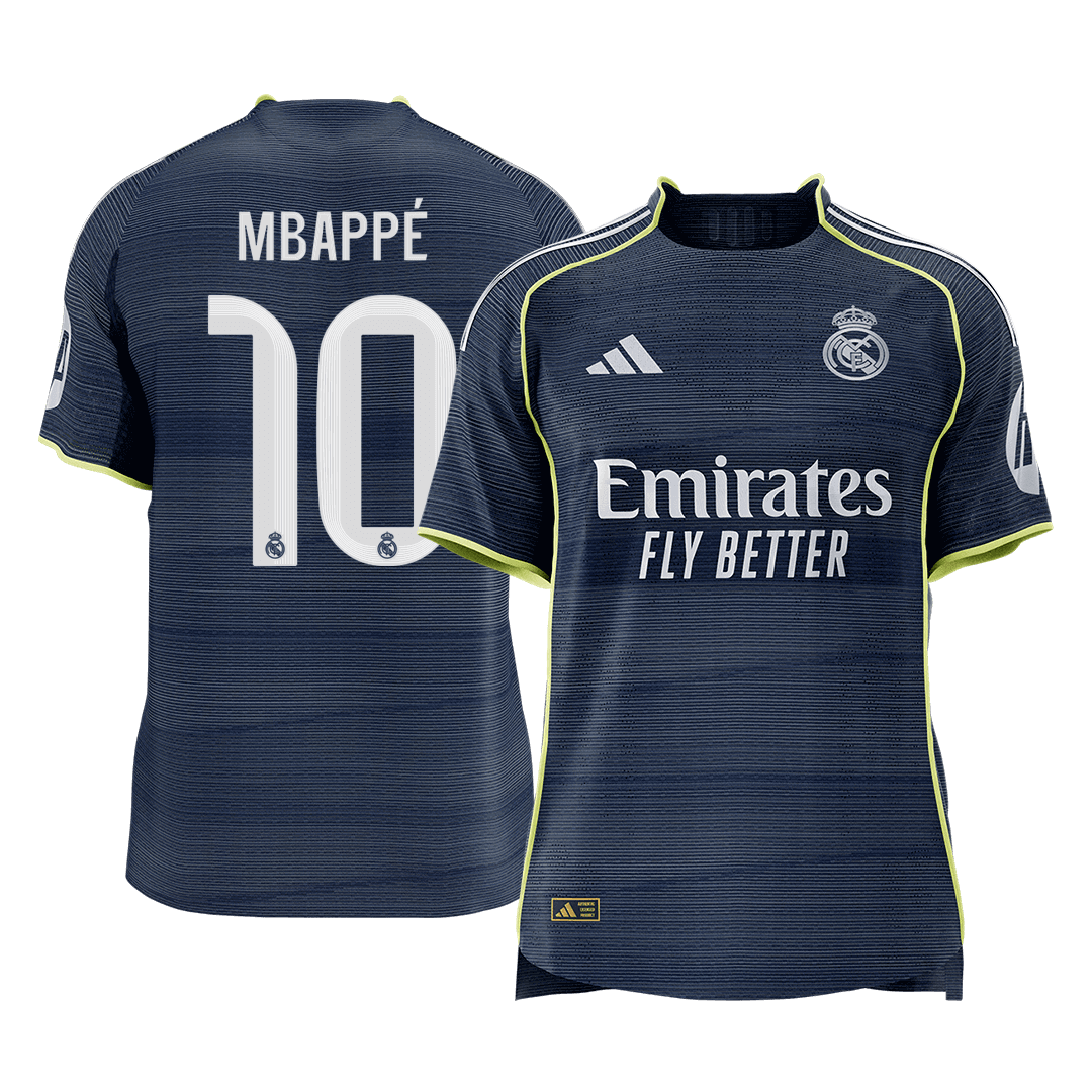 MBAPPÉ #10 Maillot de Foot Extérieur Homme Real Madrid 2025/26 Version Joueur - Coupe Slim [PREMIUM]