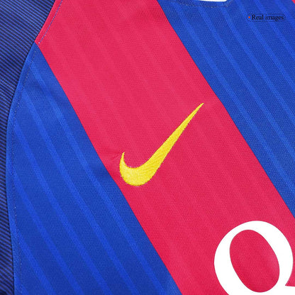 Maillot de foot domicile rétro Barcelone 2016/17 pour homme