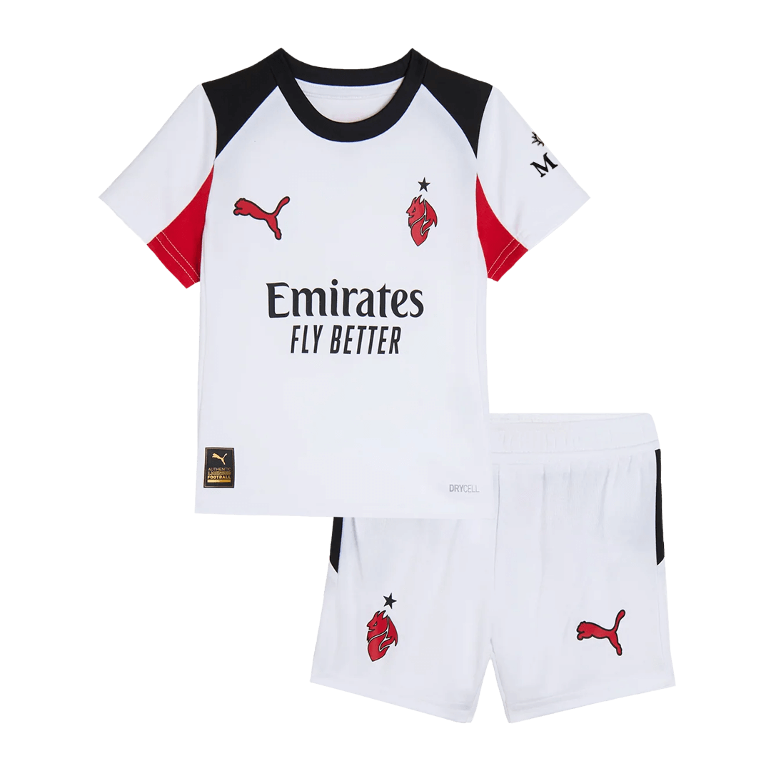 Maillot de foot extérieur AC Milan 2025/26 pour enfant