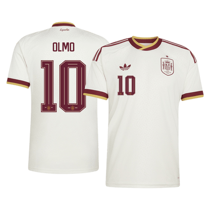 Maillot de foot extérieur OLMO #10 Espagne Coupe du Monde 2026 Homme