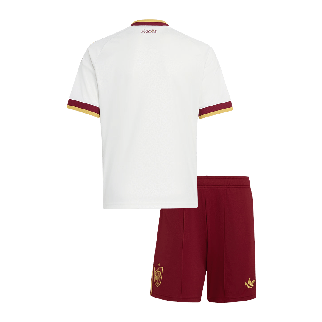 Ensemble Maillot Extérieur de Football Espagne Enfant Coupe du Monde 2026