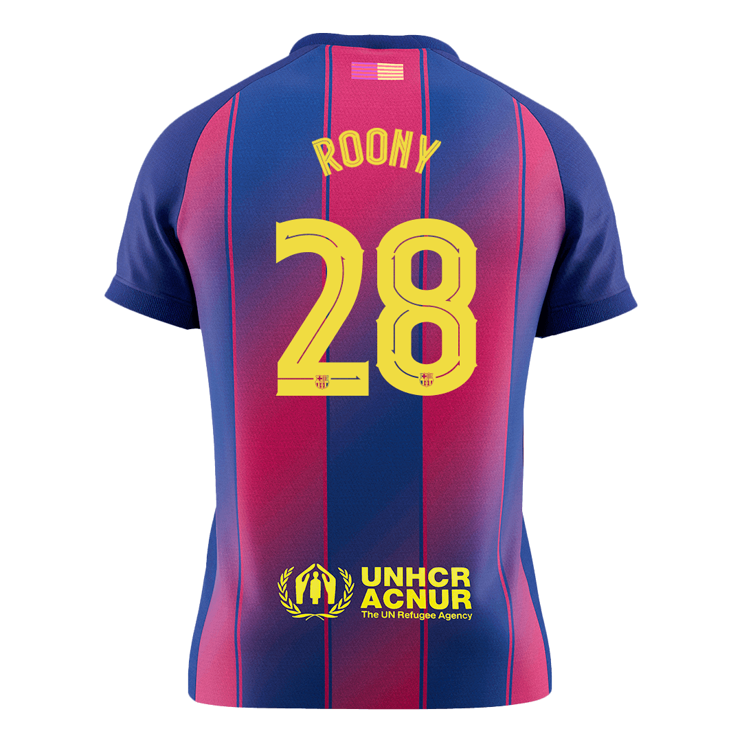 Maillot de Foot Domicile Homme ROONY #28 Barcelone UCL 2025/26 [QUALITÉ SUPÉRIEURE]