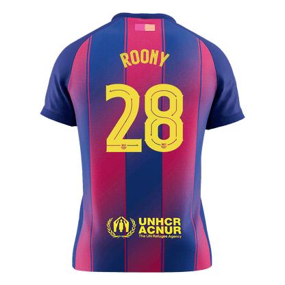 Maillot de Foot Domicile Homme ROONY #28 Barcelone UCL 2025/26 [QUALITÉ SUPÉRIEURE]