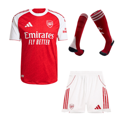 Maillot de foot domicile Homme Arsenal 2025/26 Version Joueur Kit Complet - Coupe Ajustée