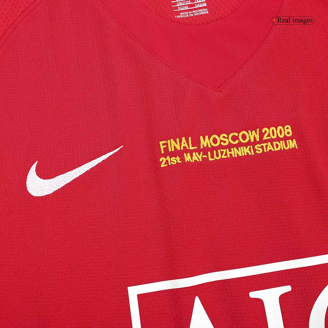 Maillot de football domicile homme Manchester United UCL Finale 2007/08 Rétro RONALDO #7